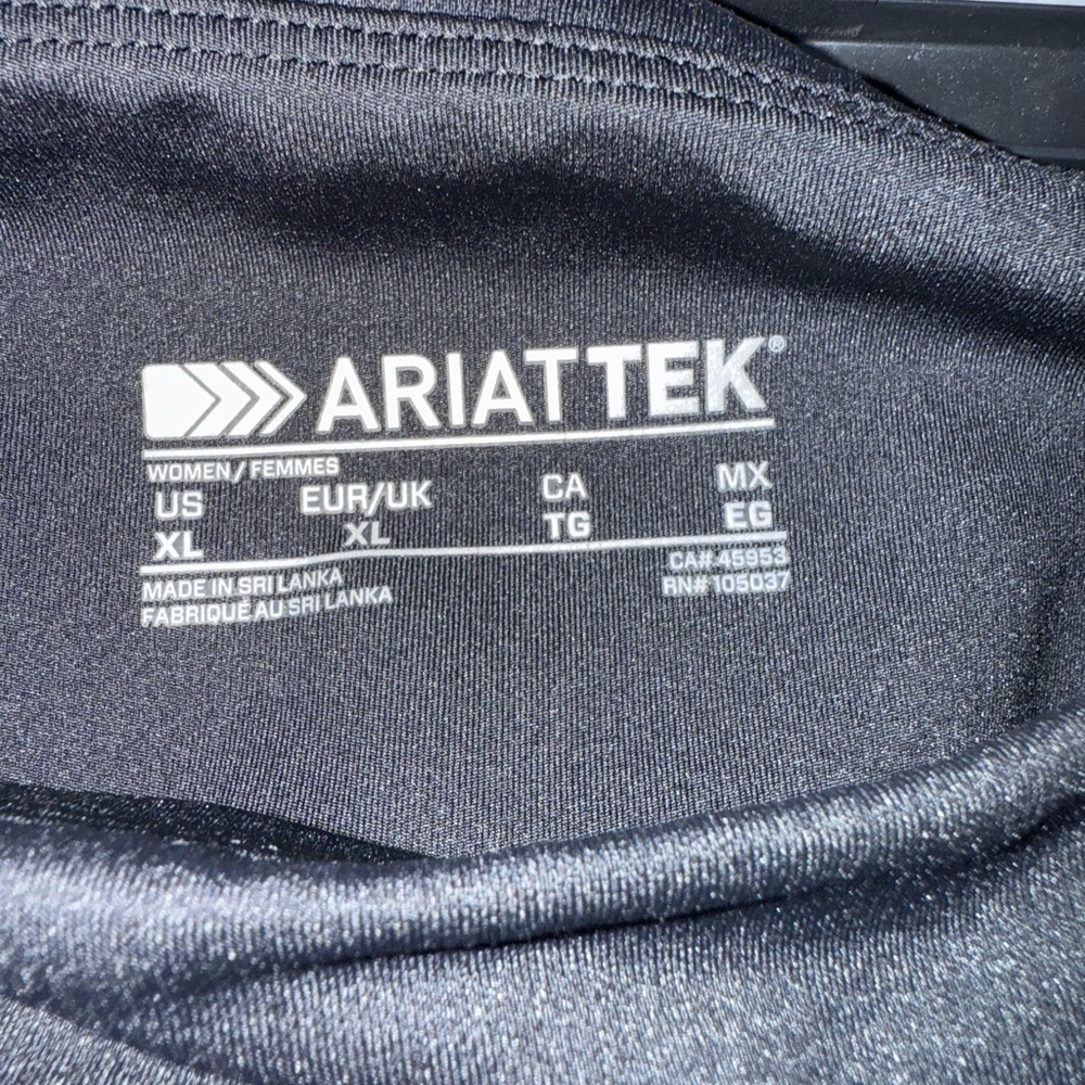 Ariat women’s XL Venture thermal half grip riding black leggings - Picture 4 of 6